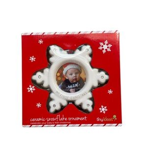 Tiny Ideas Baby’s First Christmas Snowflake Ornament (BNIB)